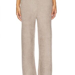 Barefoot Dreams CozyChic Ultra Lite Wide Leg Beige Loungewear Pants Size Large